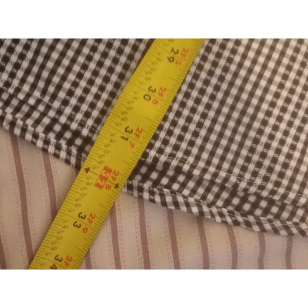New English Laundry Shirt Mens 3XL Black Label Long Sleeve Button Up Black White - Picture 15 of 15